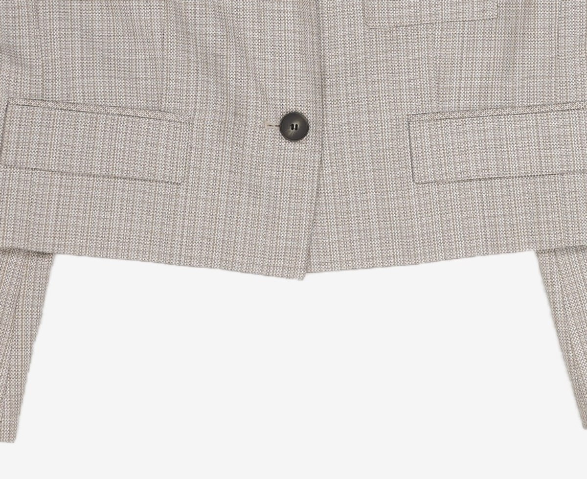 미쏘(MIXXO) 테일러드 싱글 크롭 자켓 MIWJKD301B S