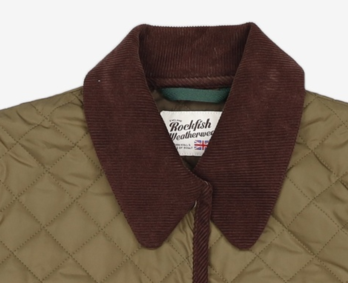 락피쉬웨더웨어(ROCKFISH WEATHERWEAR) 클래식 퀼티드 자켓 - KHAKI S