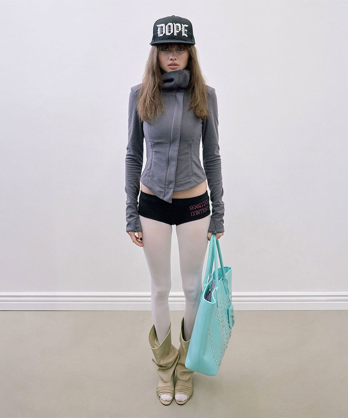 스컬프터(SCULPTOR) Hooded Zip-Up Fleece Jacket Charcoal