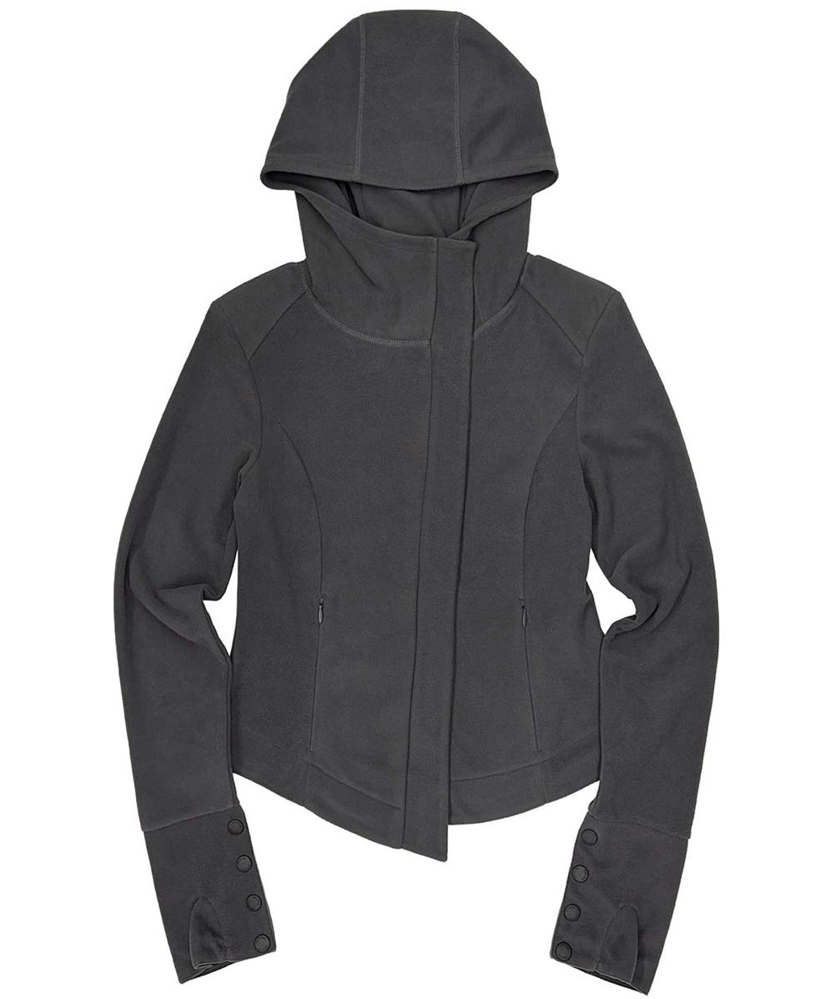 스컬프터(SCULPTOR) Hooded Zip-Up Fleece Jacket Charcoal