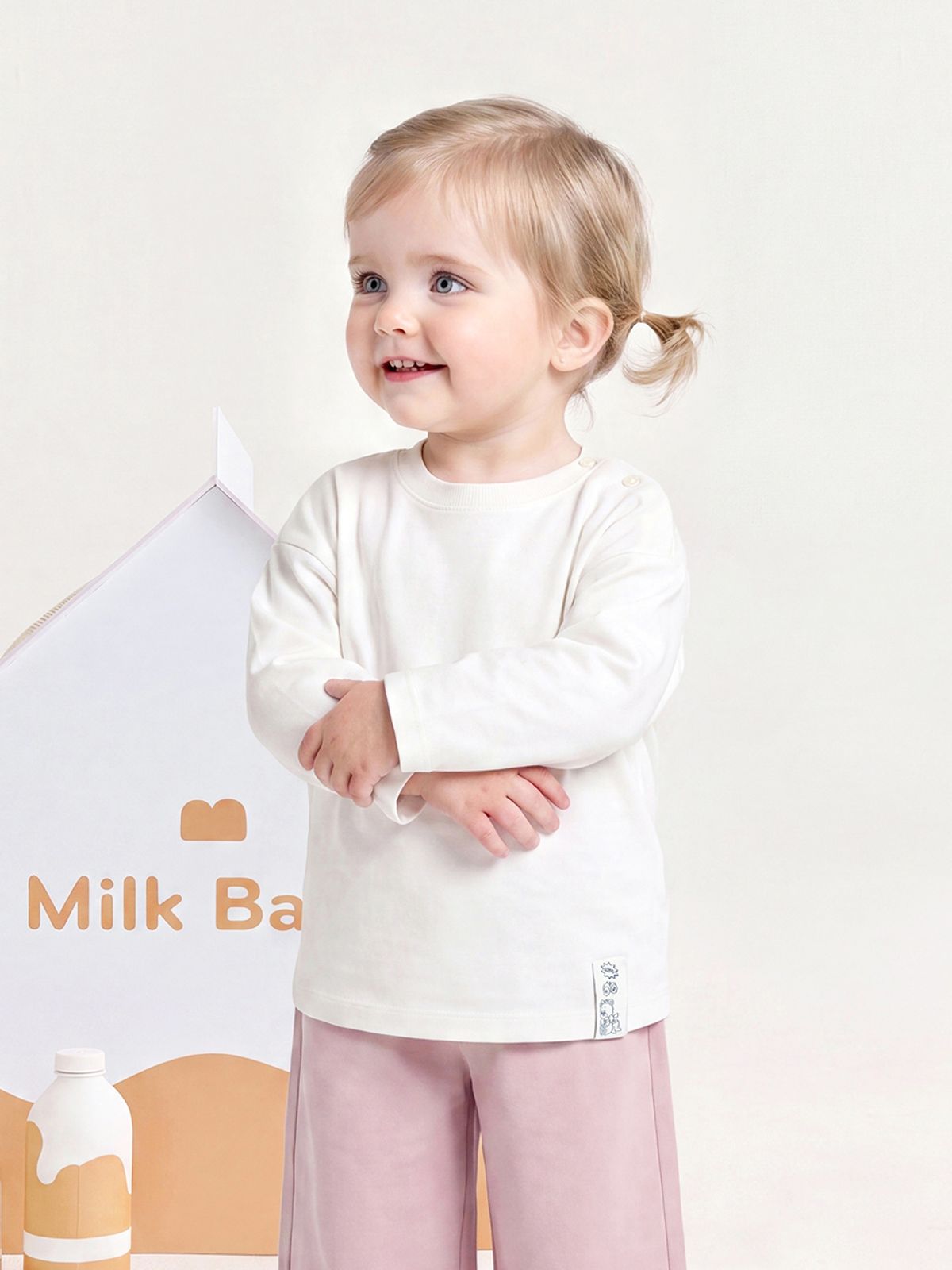 밀크베이비(MILKBABY) 심플 데일리 티셔츠