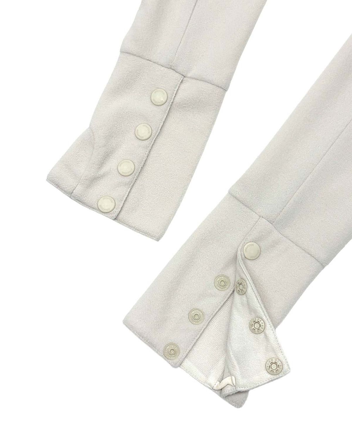 스컬프터(SCULPTOR) Hooded Zip-Up Fleece Jacket Dirty White