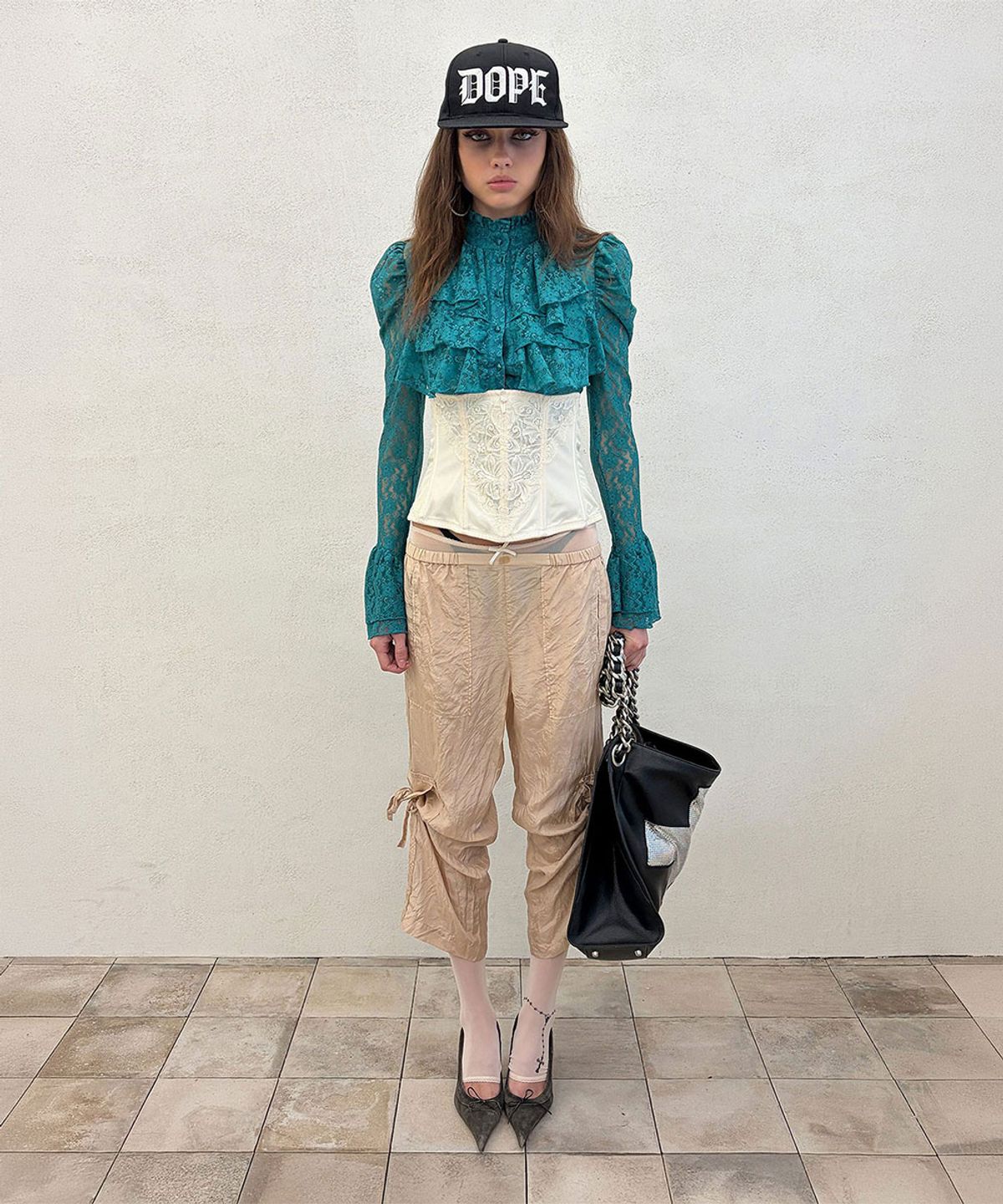 스컬프터(SCULPTOR) Victorian Blouse Teal
