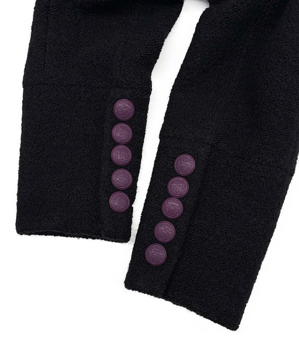 스컬프터(SCULPTOR) Wool Trench Half Coat Black