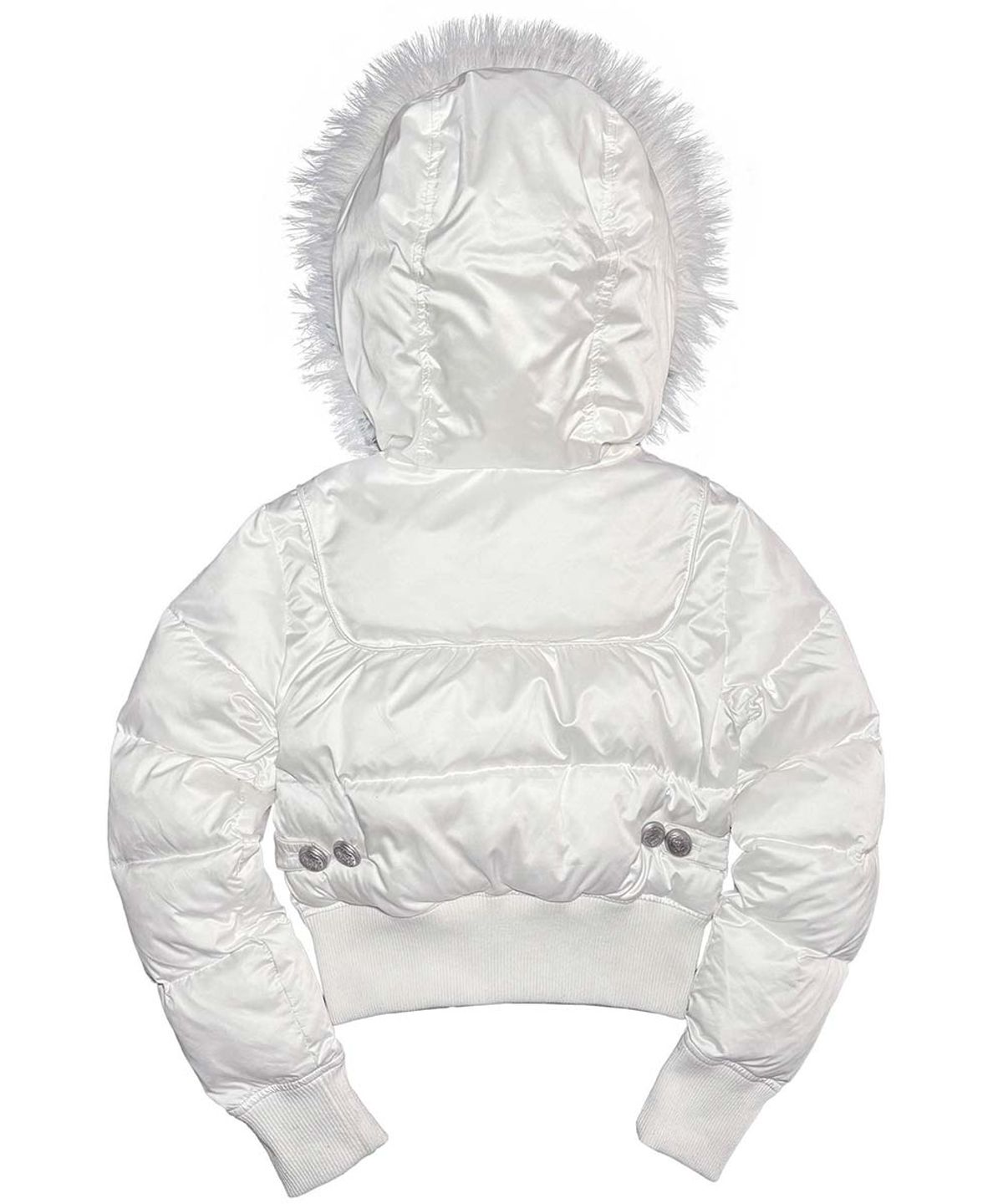 스컬프터(SCULPTOR) Cropped Hooded Puffer White