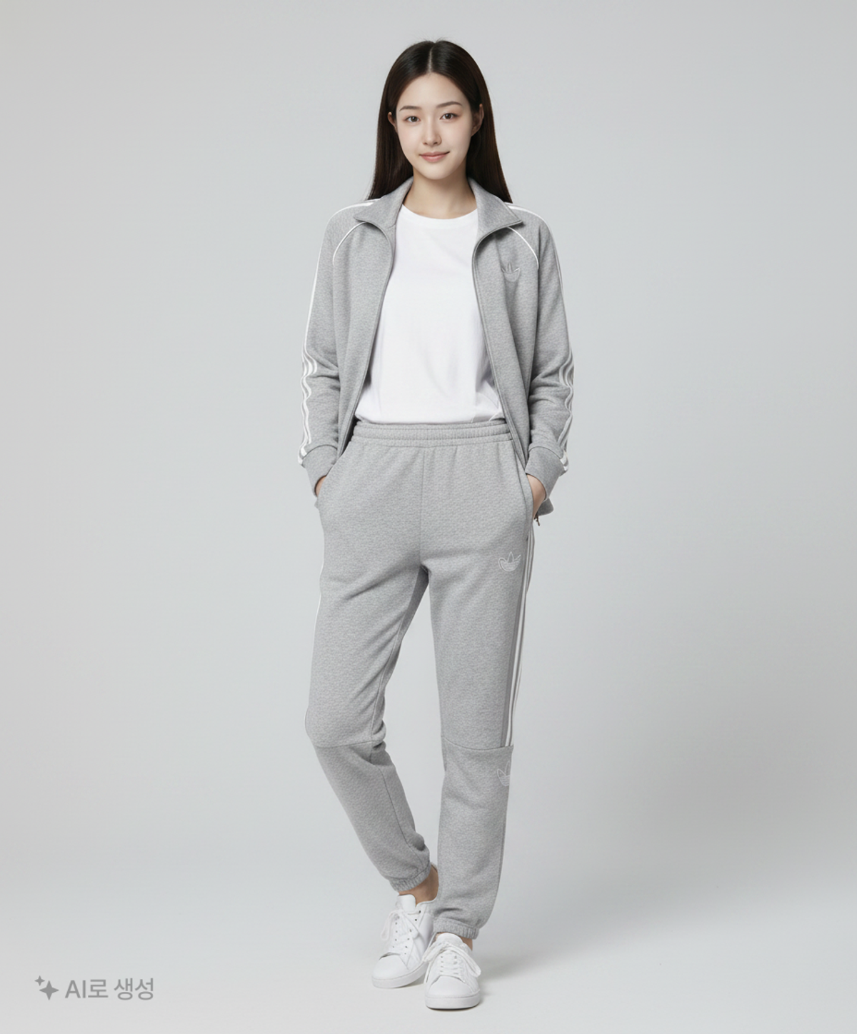 아디다스(ADIDAS) 아웃라인 플리스팬츠 - 그레이 / ED4691 L