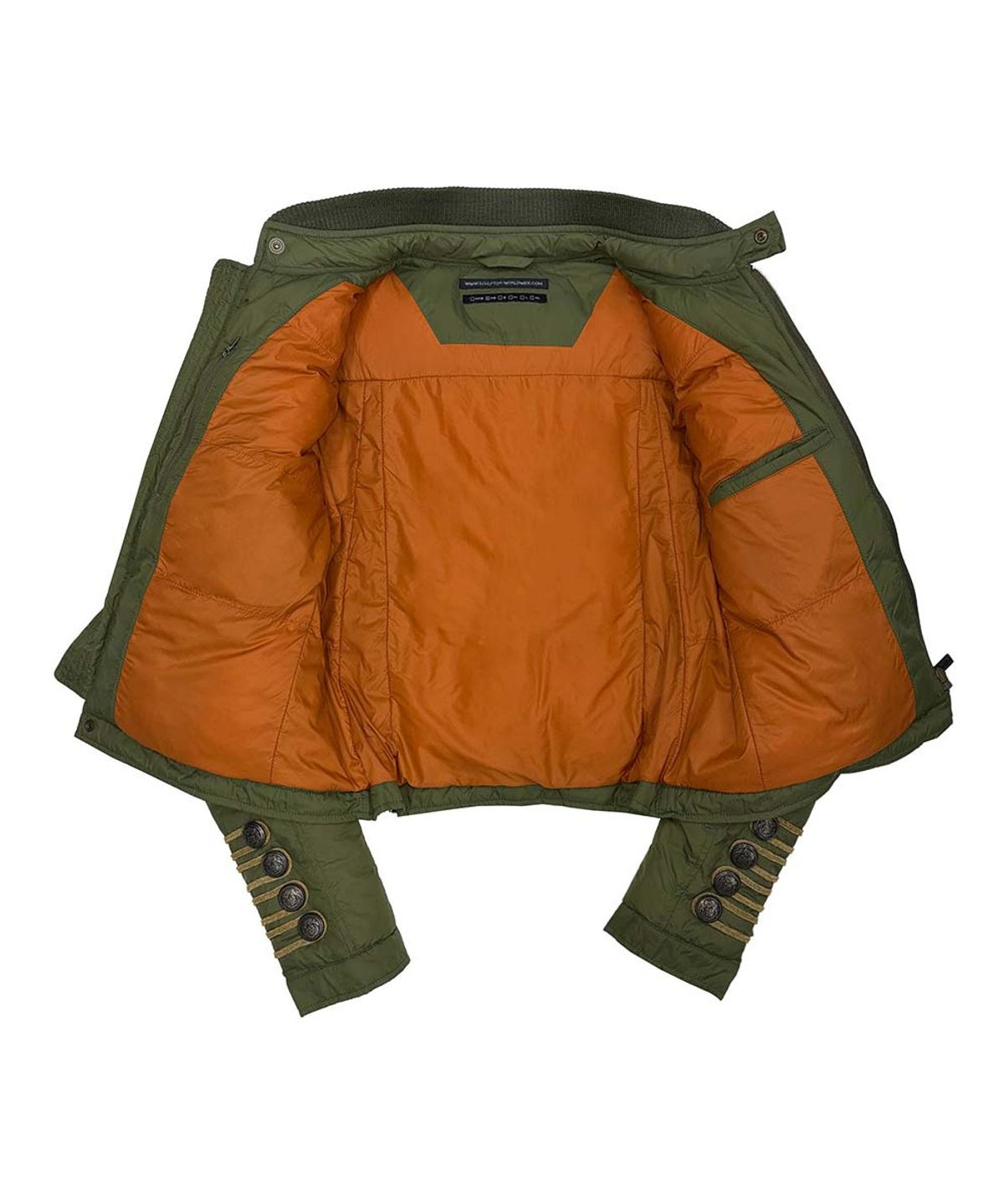 스컬프터(SCULPTOR) Napoleon Puffer Jacket Khaki