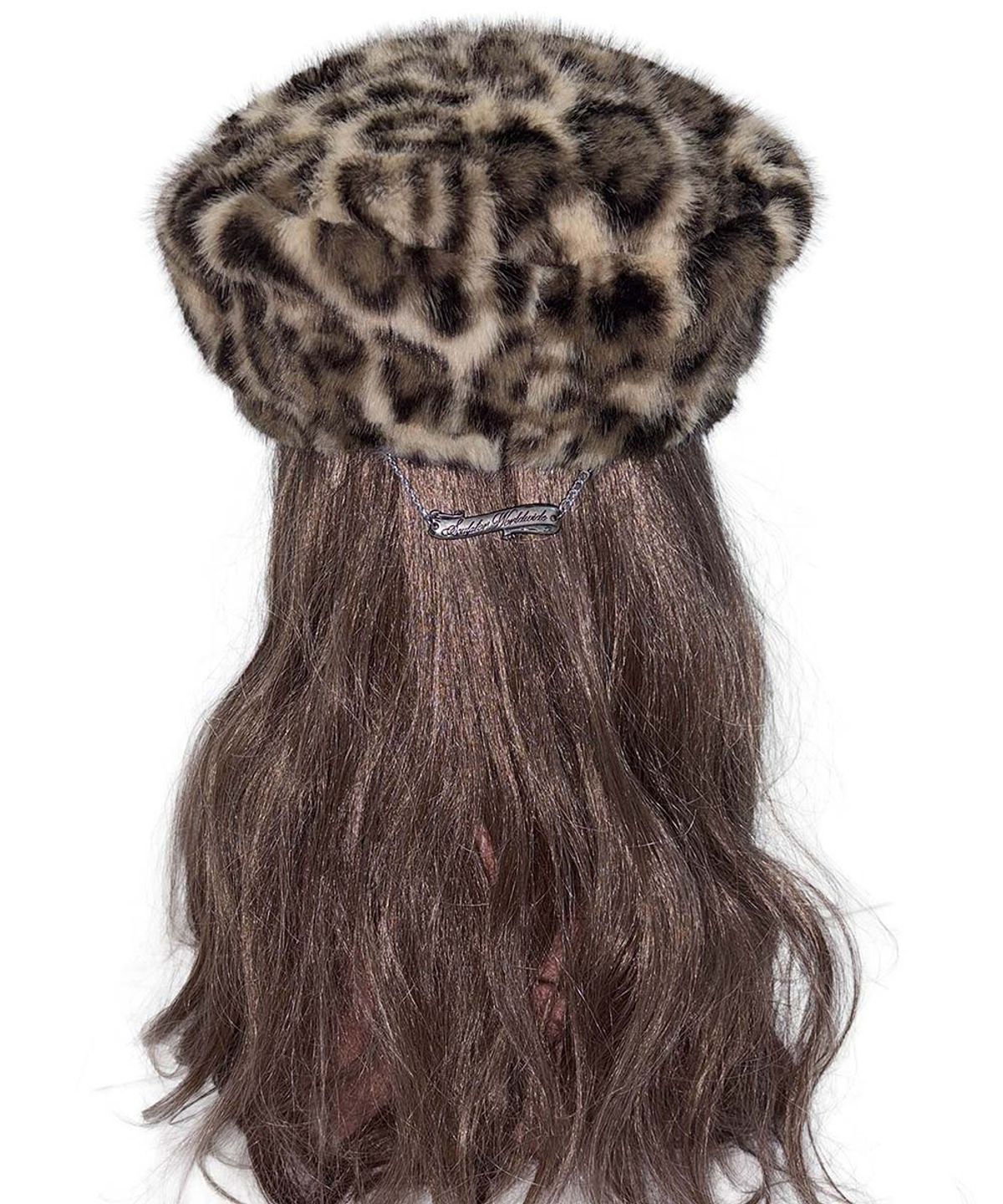 스컬프터(SCULPTOR) Chunky Fur Newsboy Cap Leopard