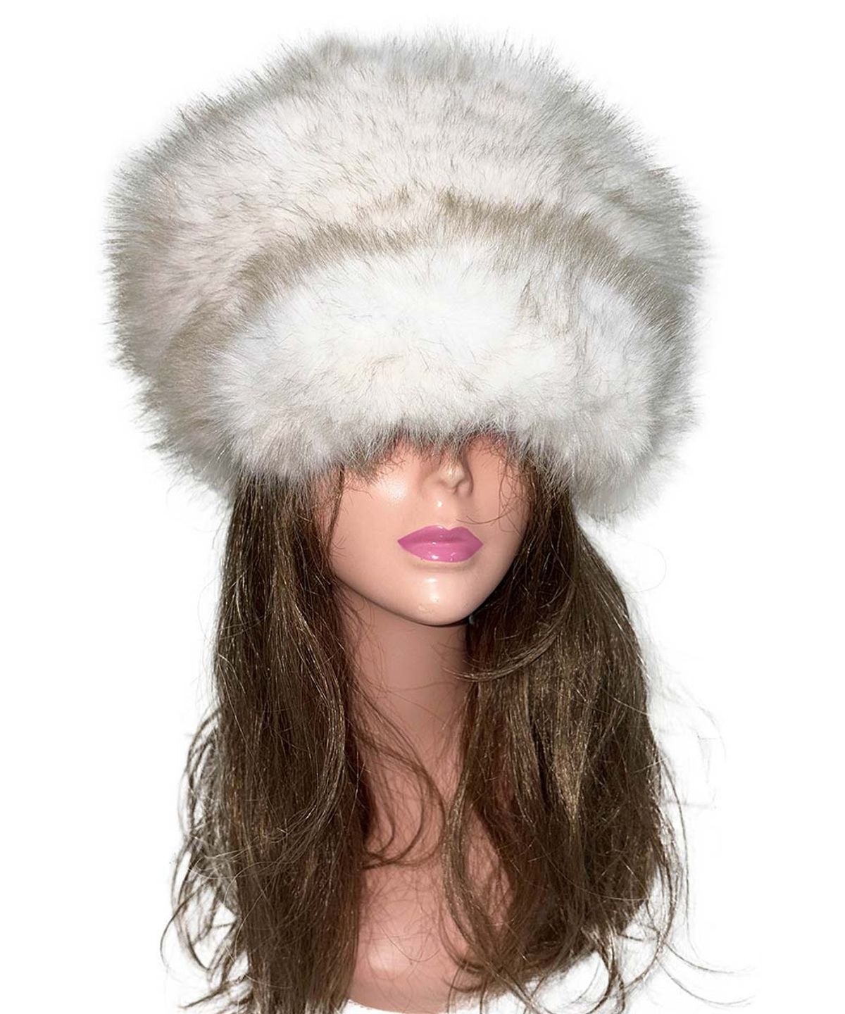 스컬프터(SCULPTOR) Chunky Fur Newsboy Cap White