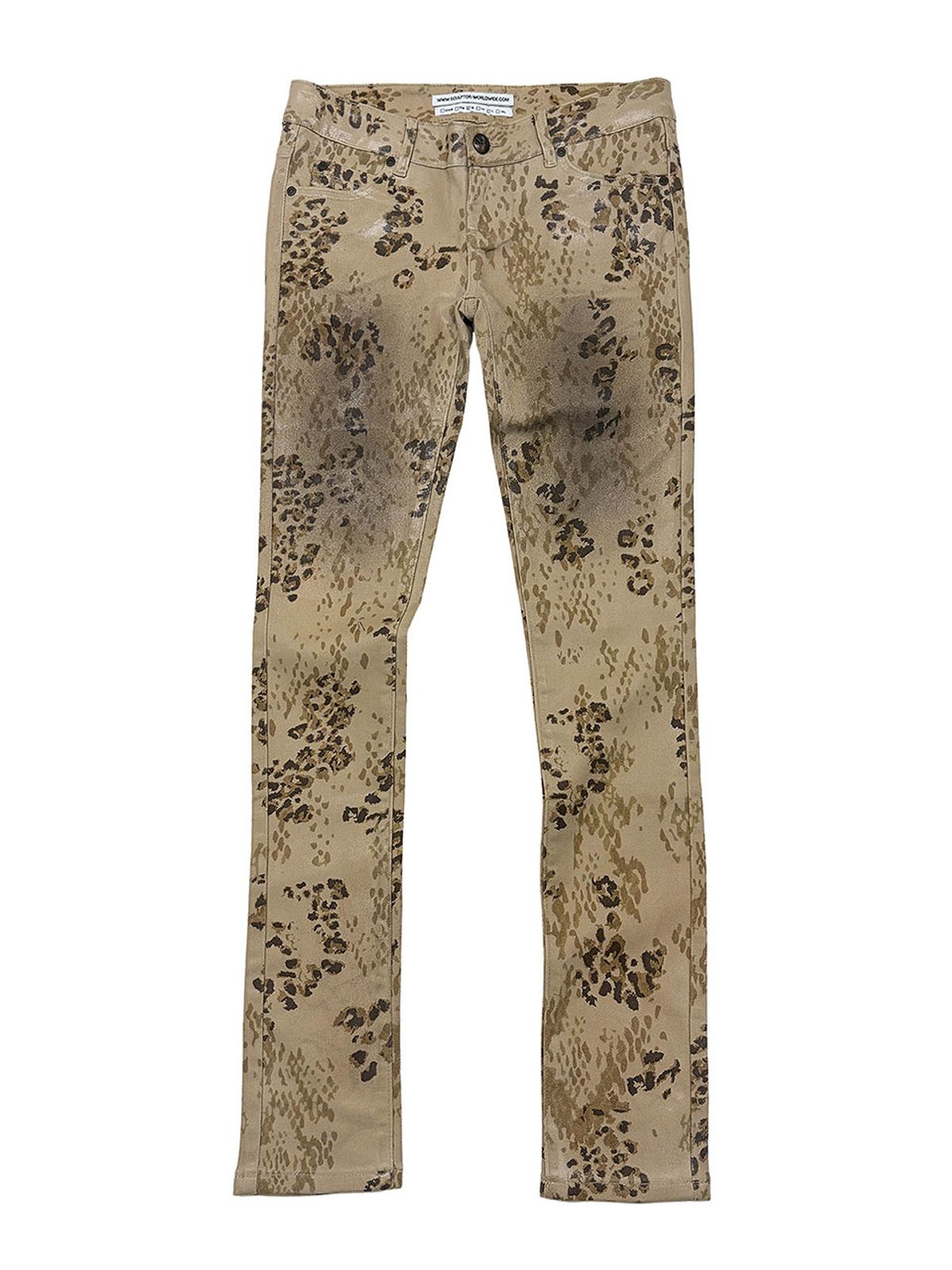 스컬프터(SCULPTOR) Wet Skinny Jeans Beige