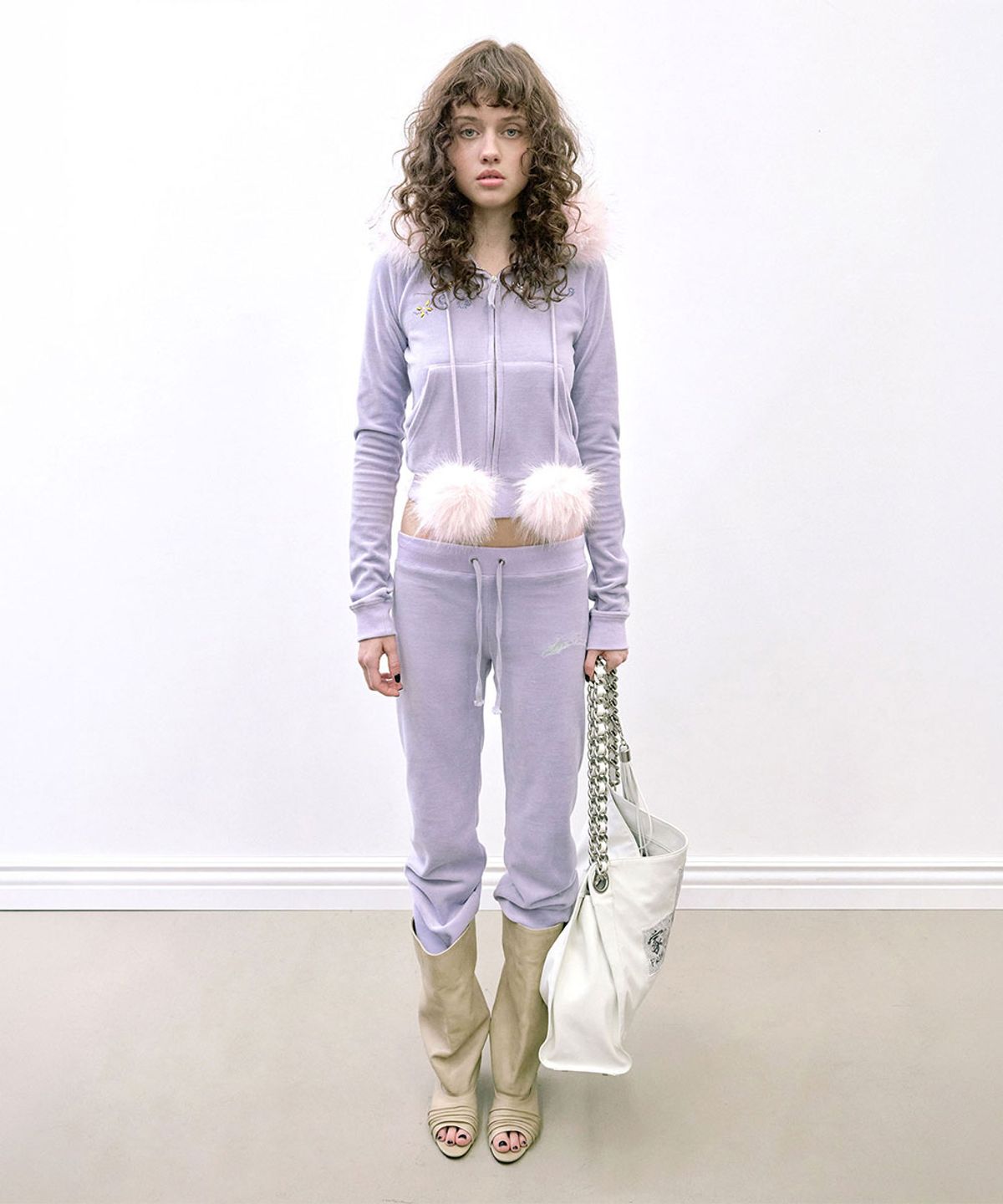 스컬프터(SCULPTOR) Velour Track Pants Ube Purple