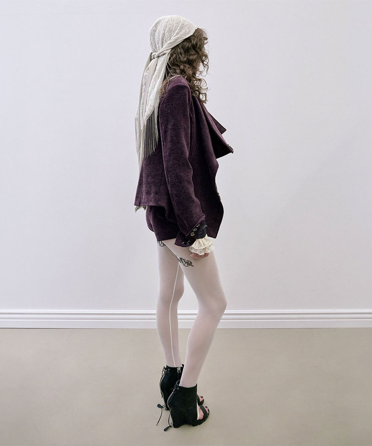 스컬프터(SCULPTOR) Corduroy Micro Shorts Deep Plum