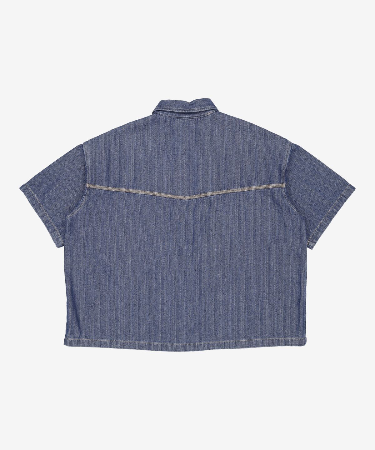 웨슬리 휴스턴(WESLEYHYUSTON) Rugged stitch denim shirt indigo M