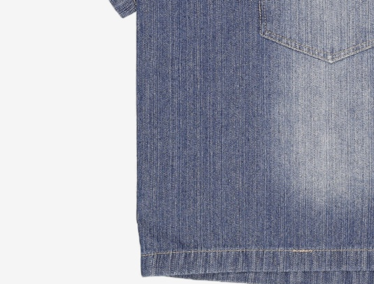 웨슬리 휴스턴(WESLEYHYUSTON) Rugged stitch denim shirt indigo M