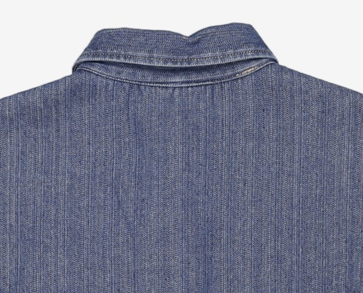 웨슬리 휴스턴(WESLEYHYUSTON) Rugged stitch denim shirt indigo M
