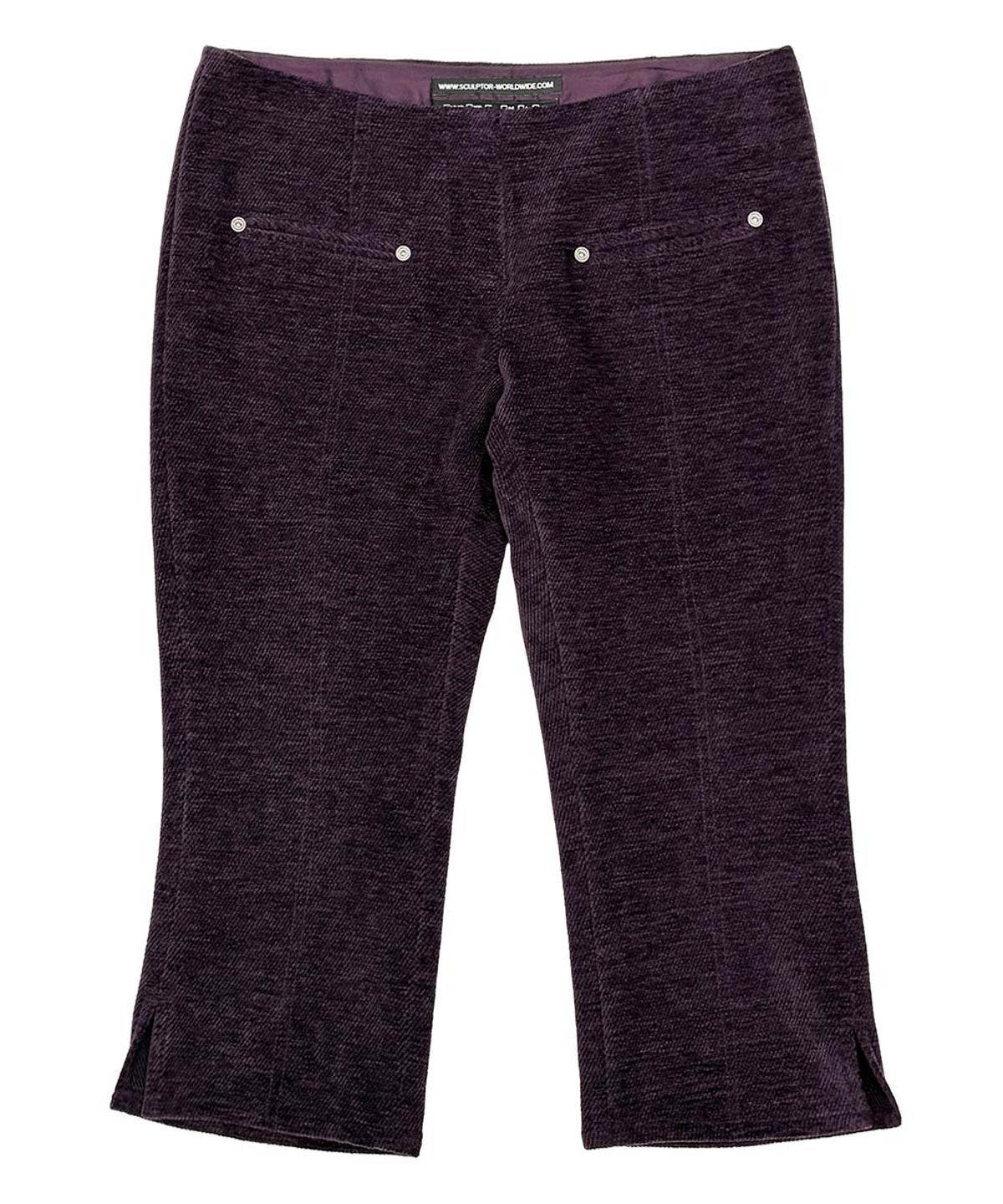 스컬프터(SCULPTOR) Corduroy Capri Pants Deep Plum