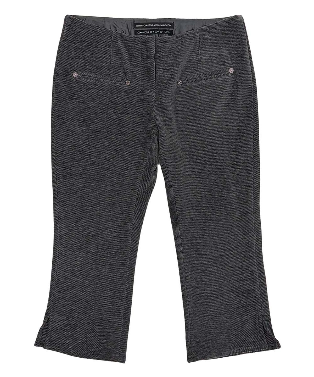 스컬프터(SCULPTOR) Corduroy Capri Pants Charcoal