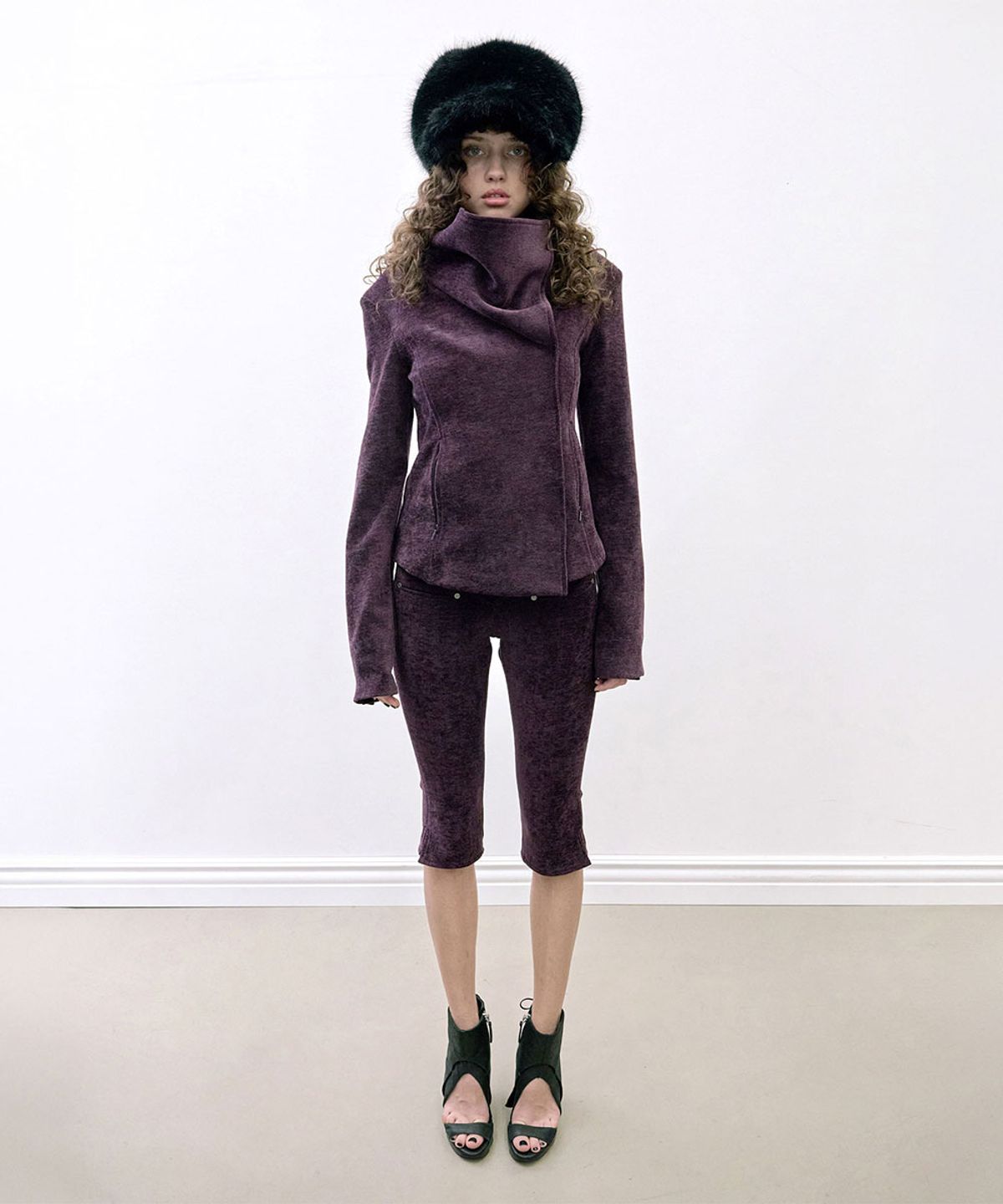 스컬프터(SCULPTOR) Mockneck Corduroy Jacket Deep Plum