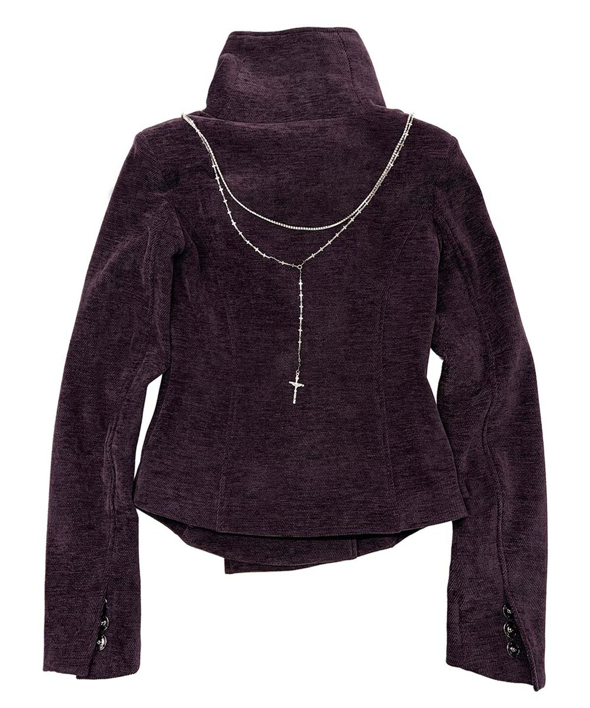 스컬프터(SCULPTOR) Mockneck Corduroy Jacket Deep Plum