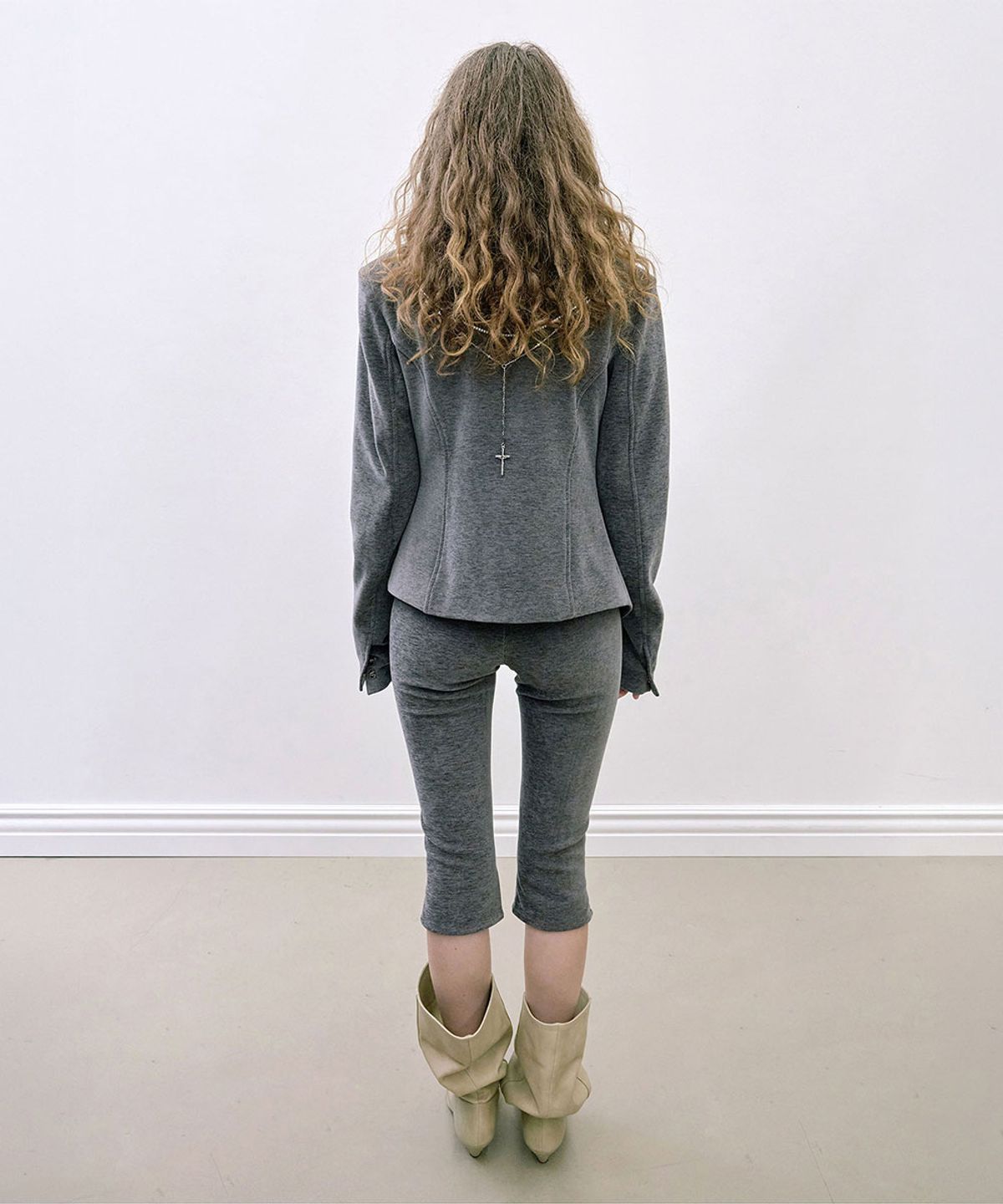스컬프터(SCULPTOR) Mockneck Corduroy Jacket Charcoal
