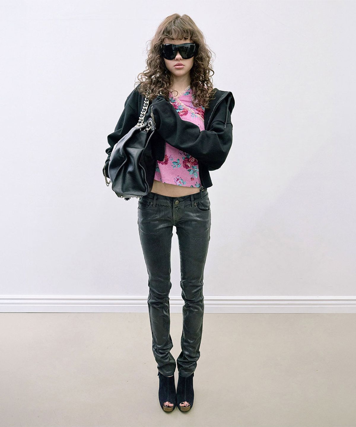스컬프터(SCULPTOR) Chain Hooded Zip-Up Black