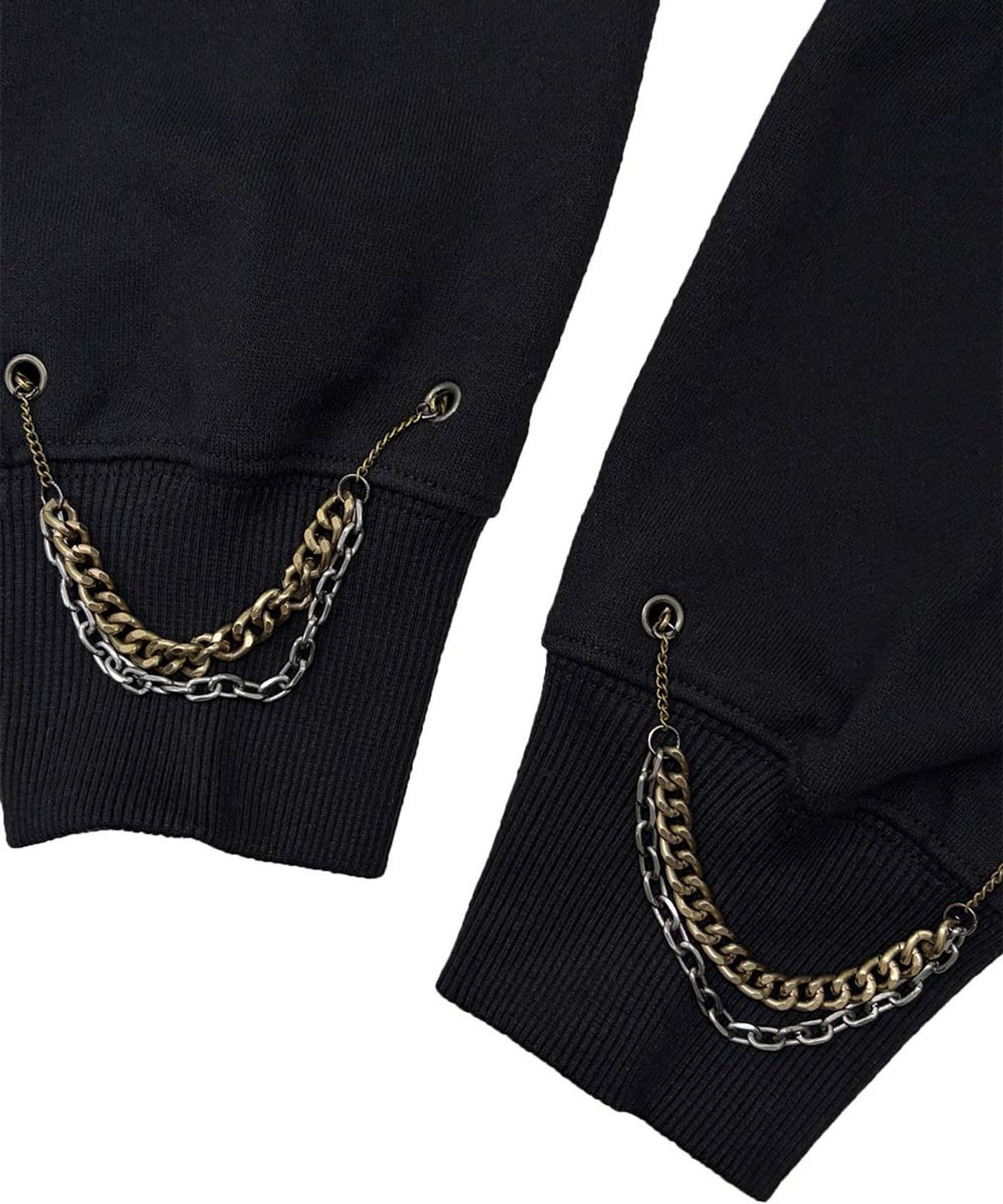 스컬프터(SCULPTOR) Chain Hooded Zip-Up Black