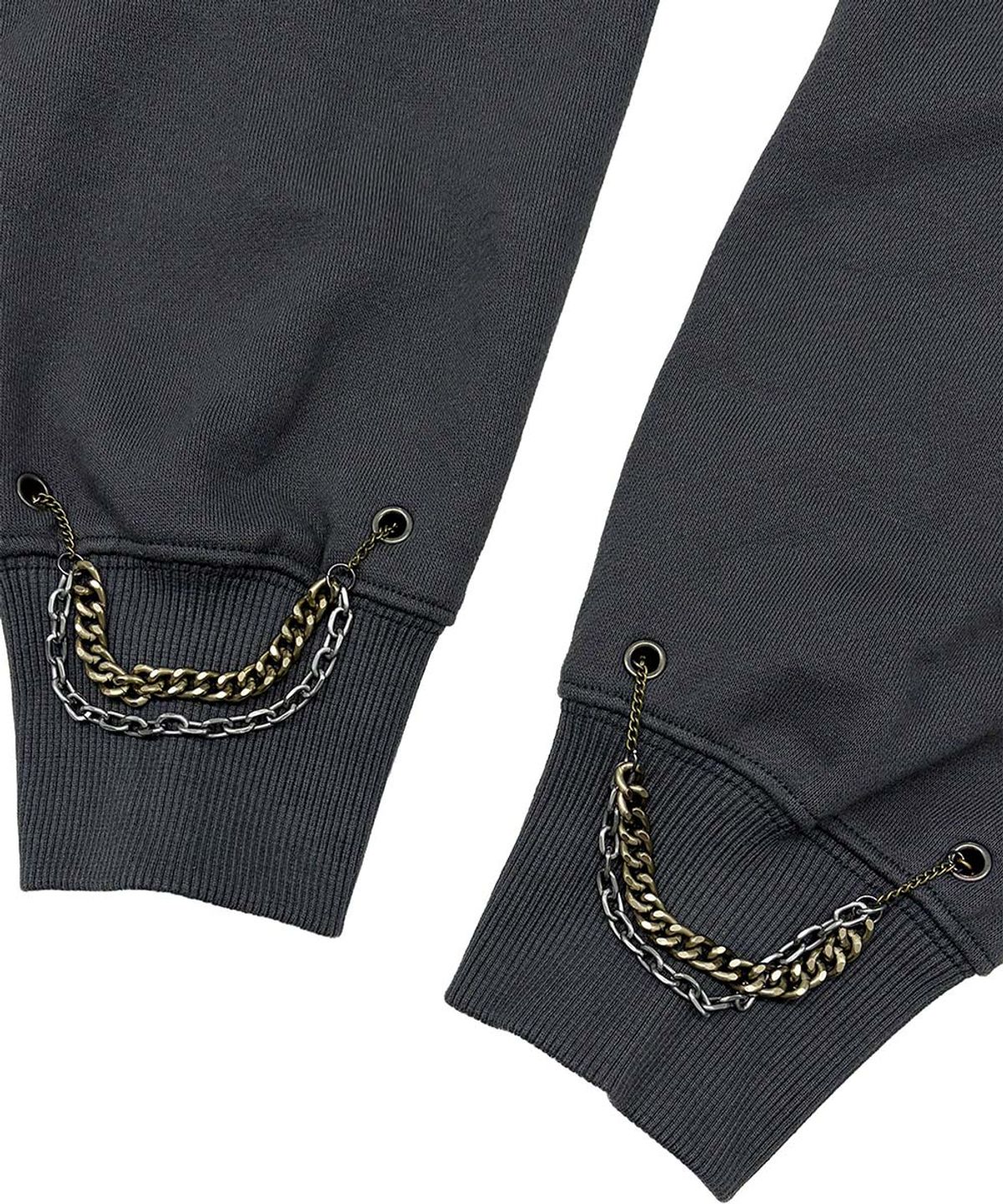 스컬프터(SCULPTOR) Chain Hooded Zip-Up Charcoal