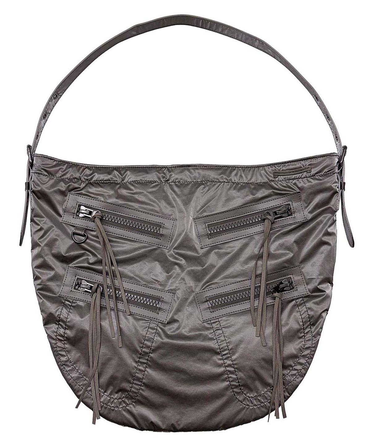 스컬프터(SCULPTOR) Metallic Hobo Bag Gun Metal