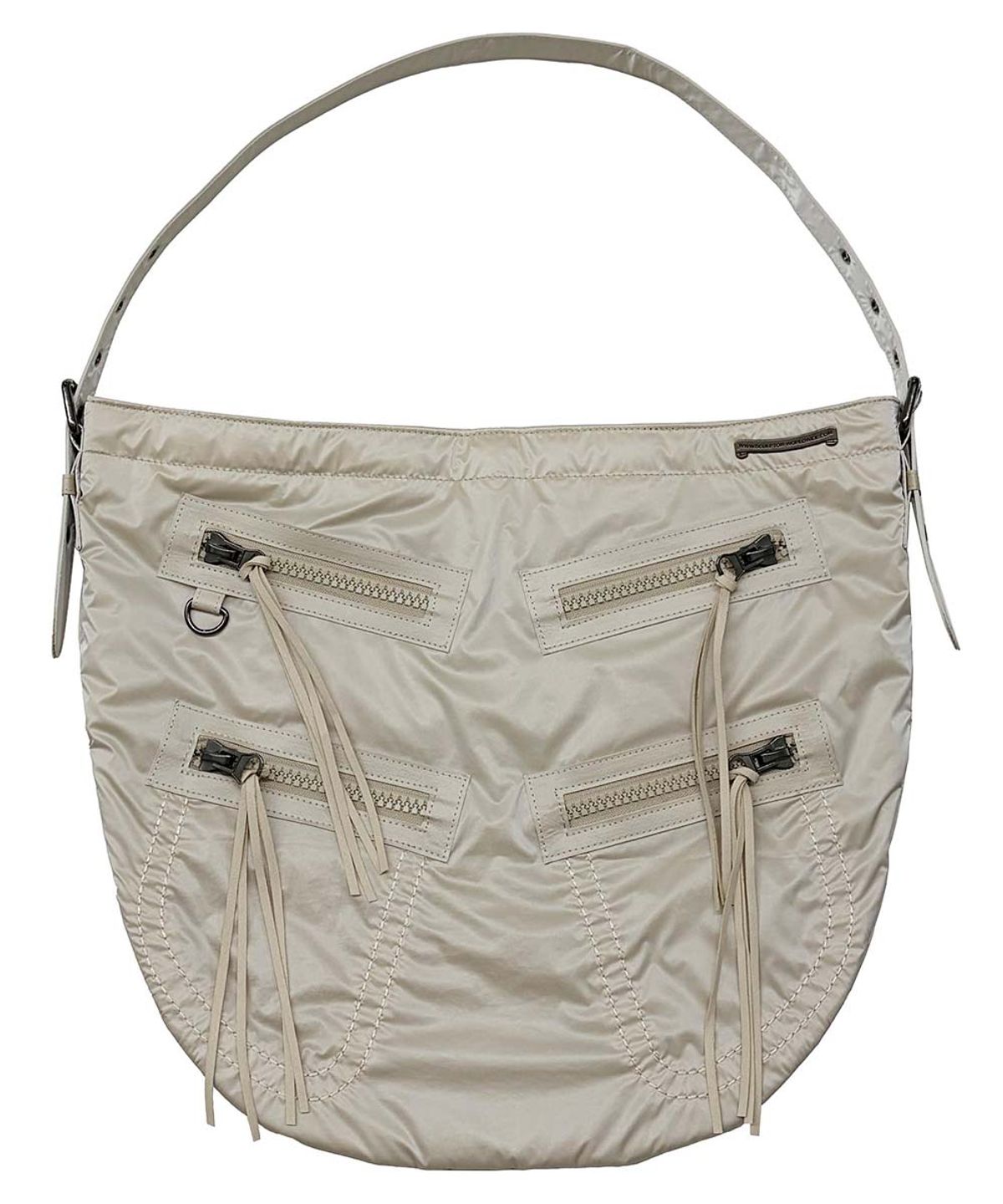 스컬프터(SCULPTOR) Metallic Hobo Bag Cream