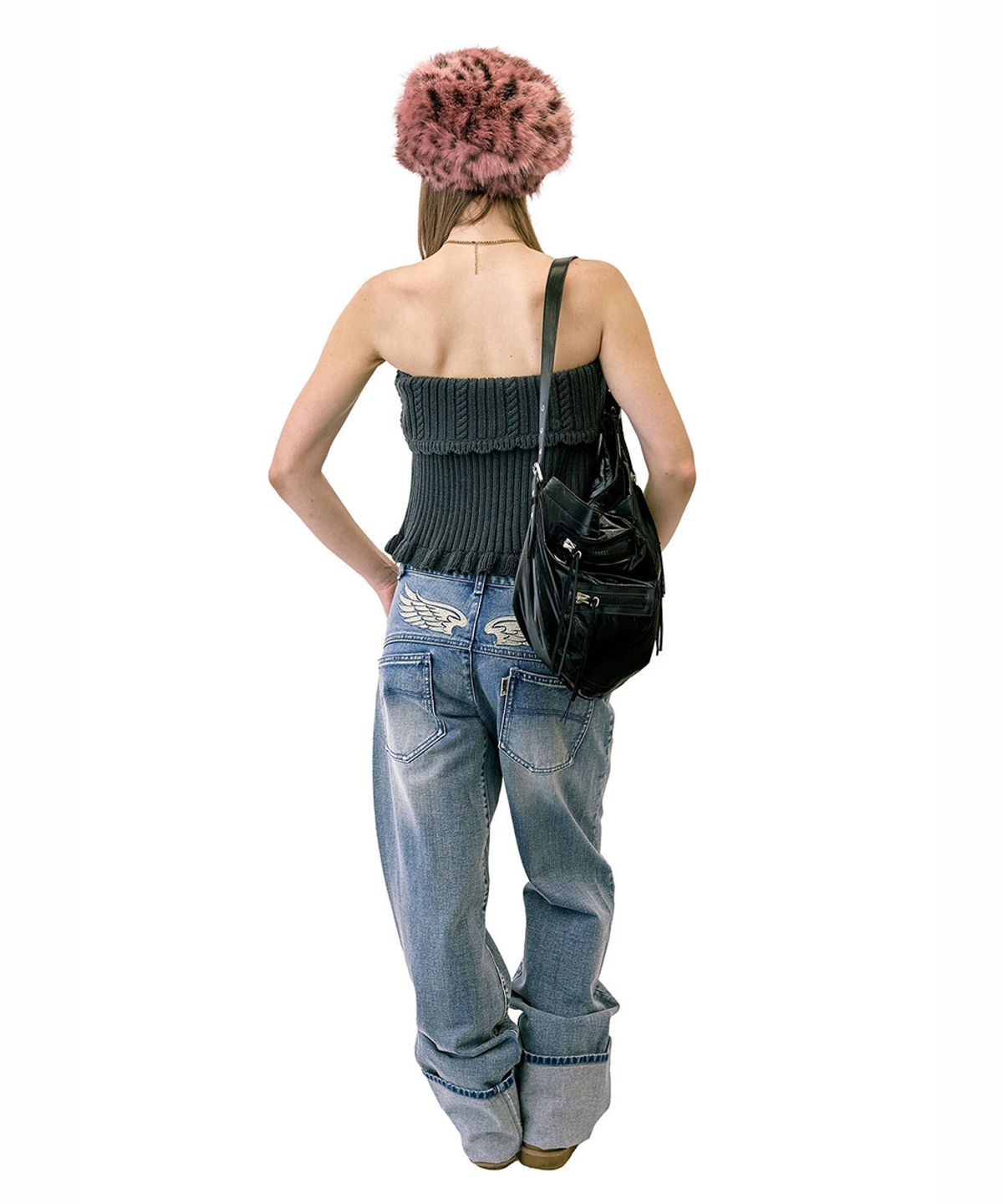 스컬프터(SCULPTOR) Angelic Roll Up Denim Mid Blue