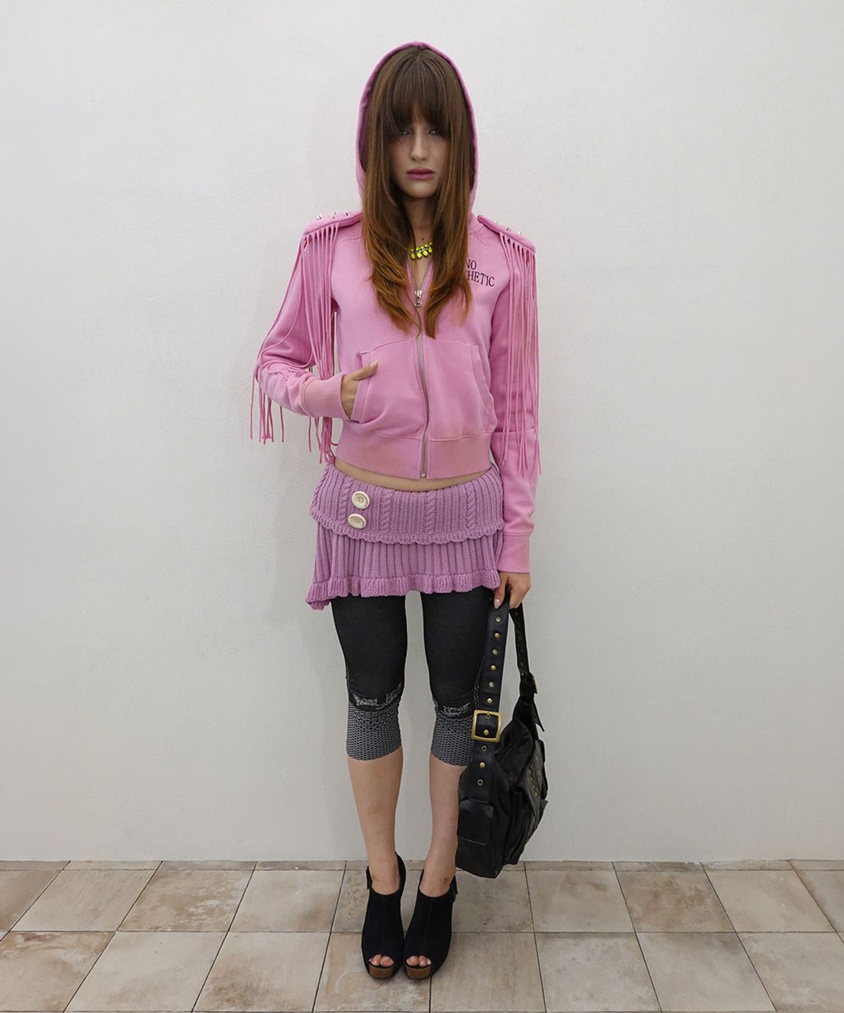 스컬프터(SCULPTOR) Two-Way Knit Capelet Lilac