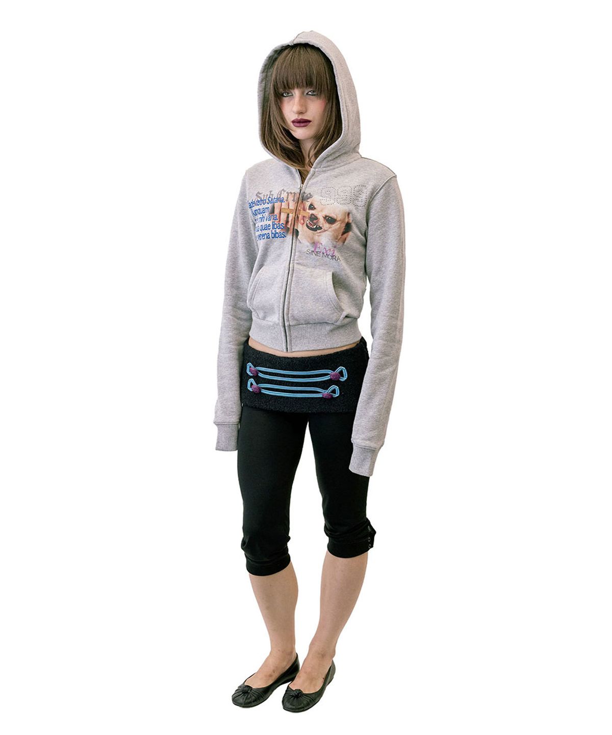 스컬프터(SCULPTOR) Cast Out Hooded Zip-Up Melange Gray