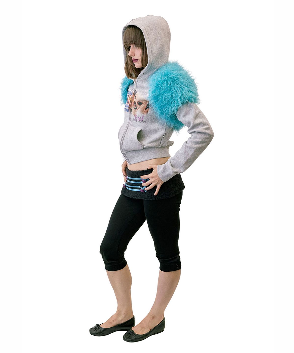 스컬프터(SCULPTOR) Cast Out Hooded Zip-Up Melange Gray