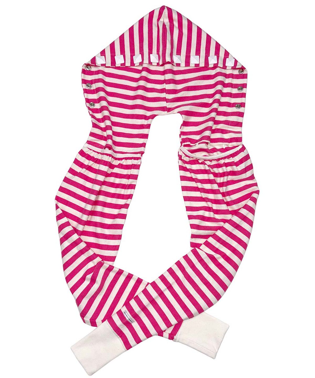 스컬프터(SCULPTOR) Hooded Stripe Scarf Bolero Acid Pink