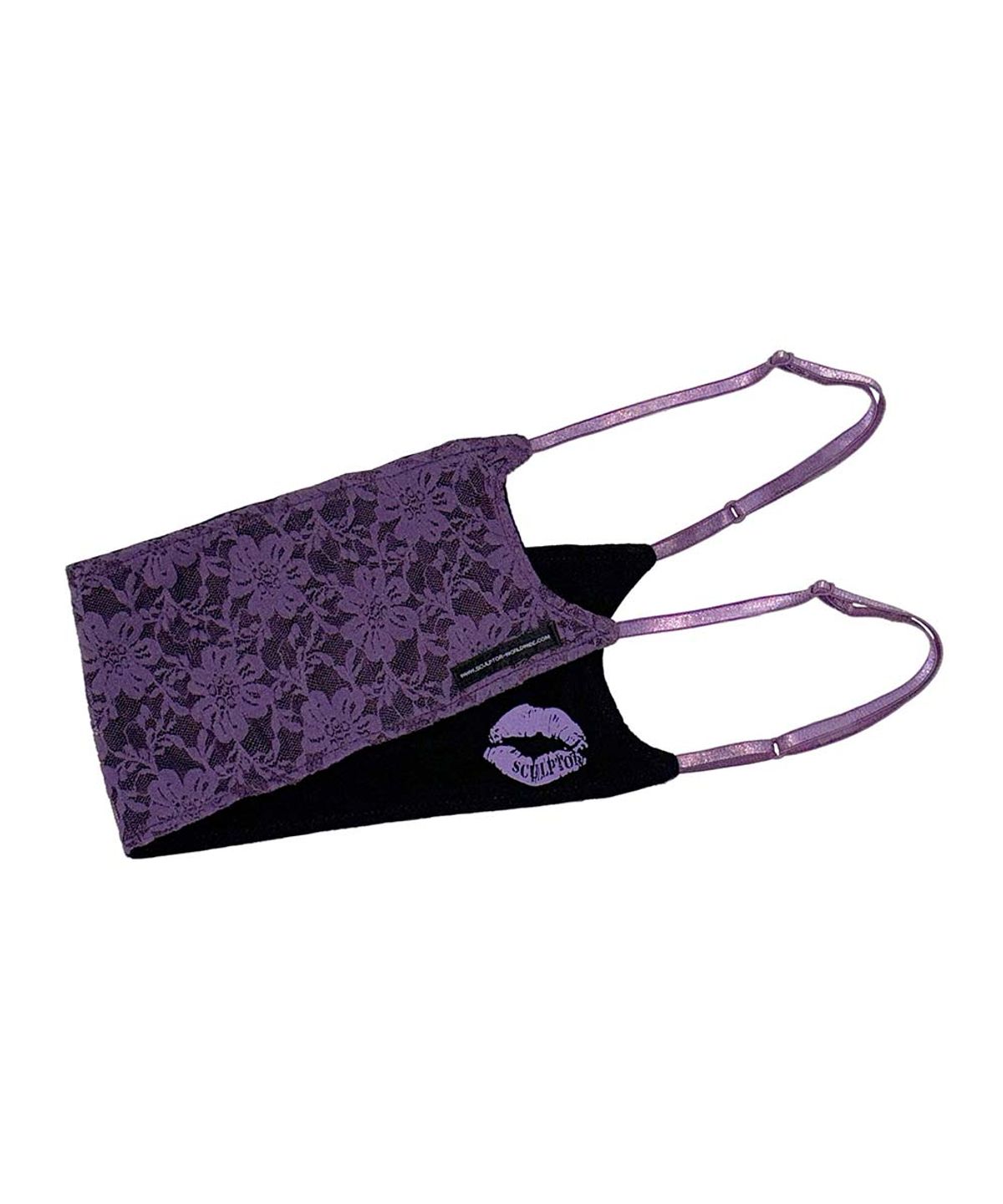 스컬프터(SCULPTOR) Lace Bandeau Top Ube Purple