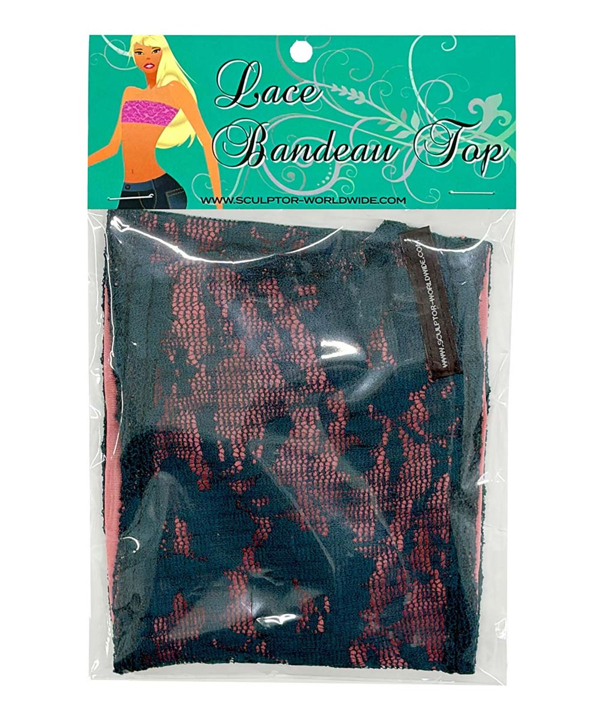 스컬프터(SCULPTOR) Lace Bandeau Top Teal