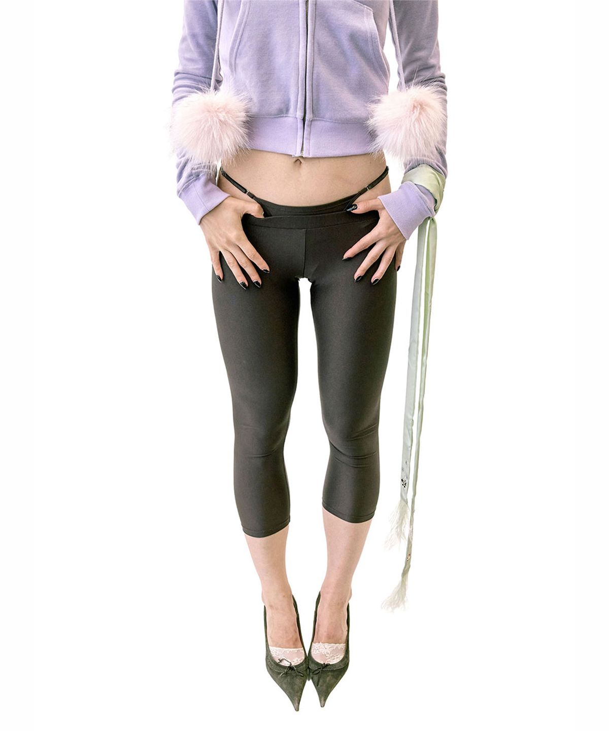 스컬프터(SCULPTOR) Hella Sexy Thong Capri Brown
