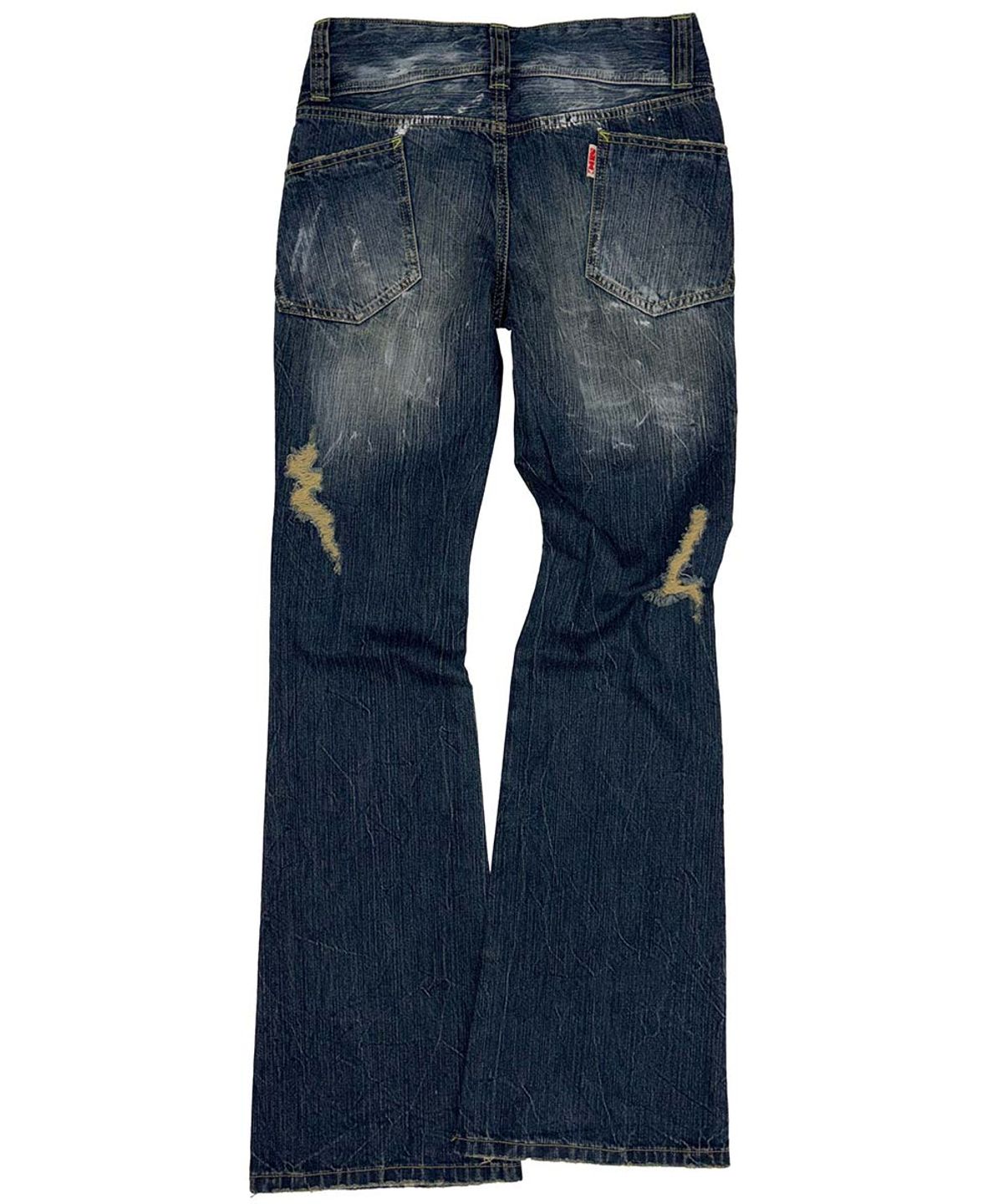 스컬프터(SCULPTOR) Distressed Bootcut Jeans Mid Blue