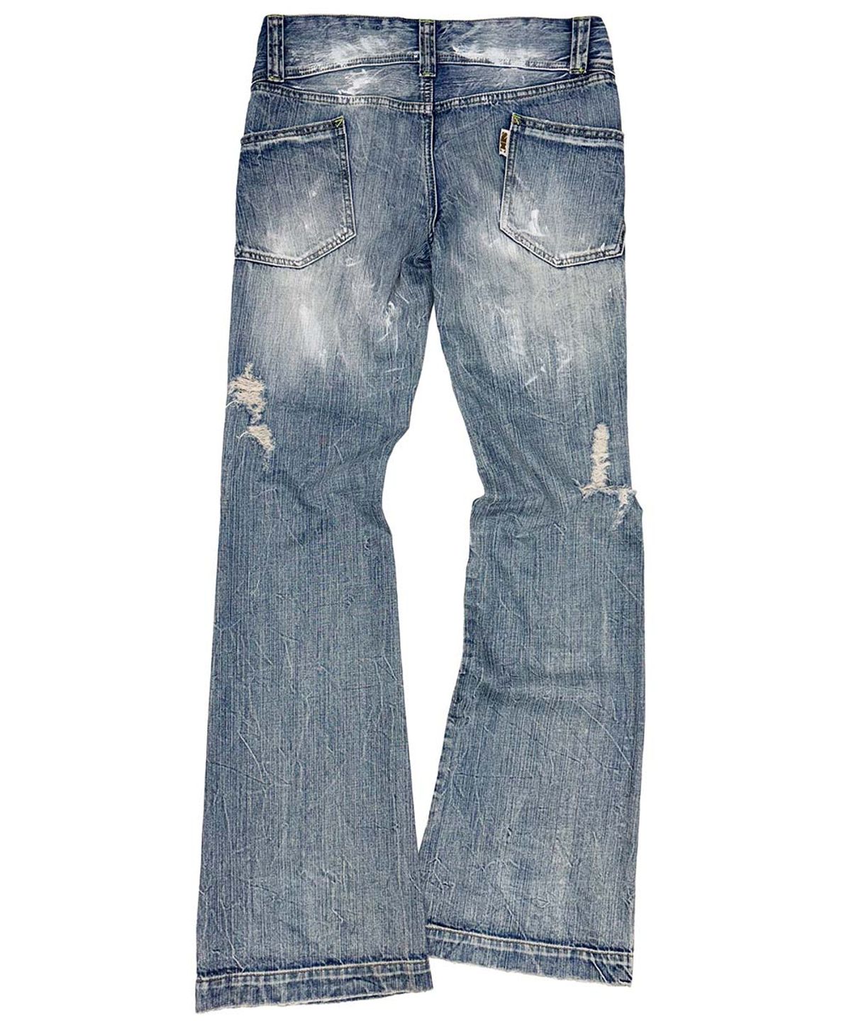 스컬프터(SCULPTOR) Distressed Bootcut Jeans Light Blue