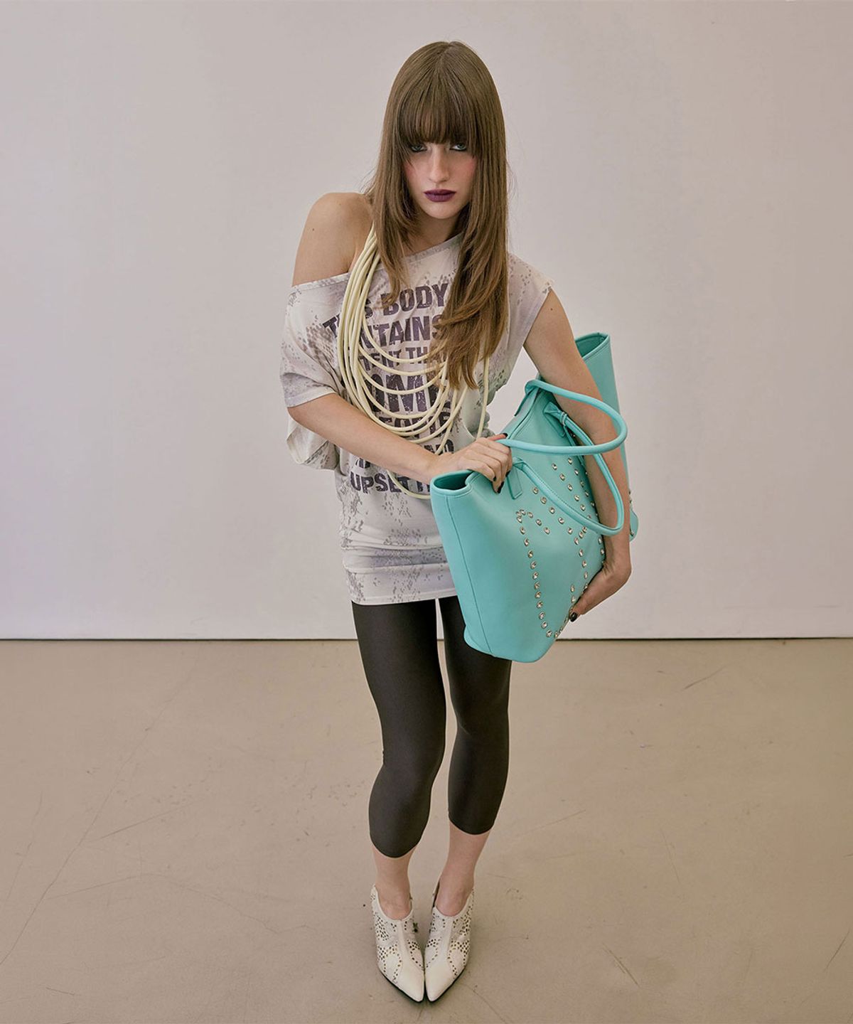 스컬프터(SCULPTOR) Couture Grocery Tote Bag Mint