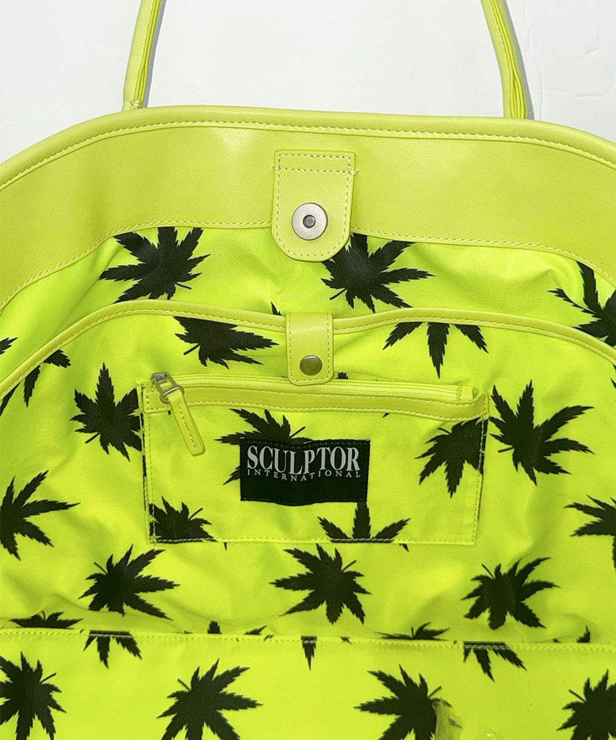 스컬프터(SCULPTOR) Couture Grocery Tote Bag Neon Yellow
