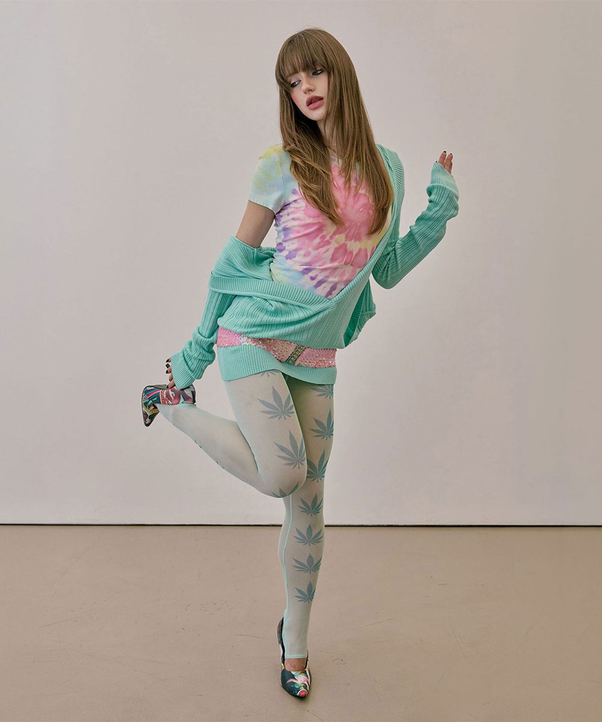 스컬프터(SCULPTOR) Stoner Girl Tights Mint