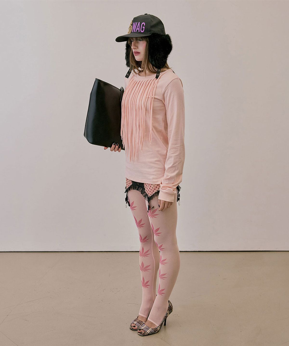 스컬프터(SCULPTOR) Stoner Girl Tights Pale Pink