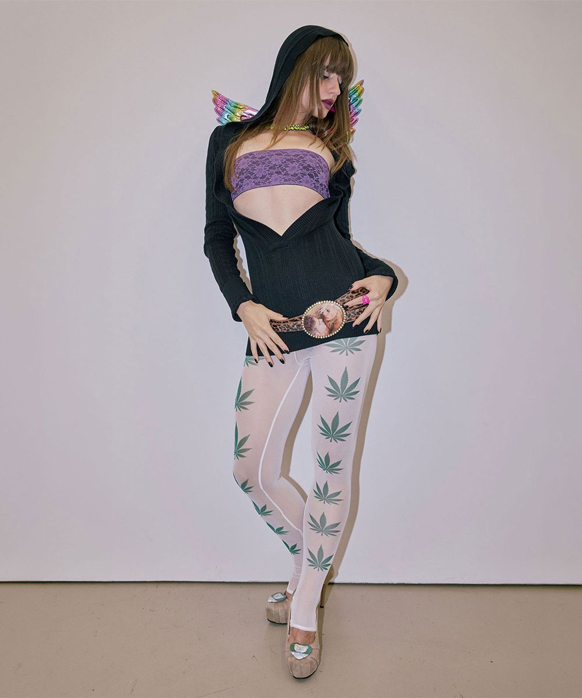 스컬프터(SCULPTOR) Stoner Girl Tights White