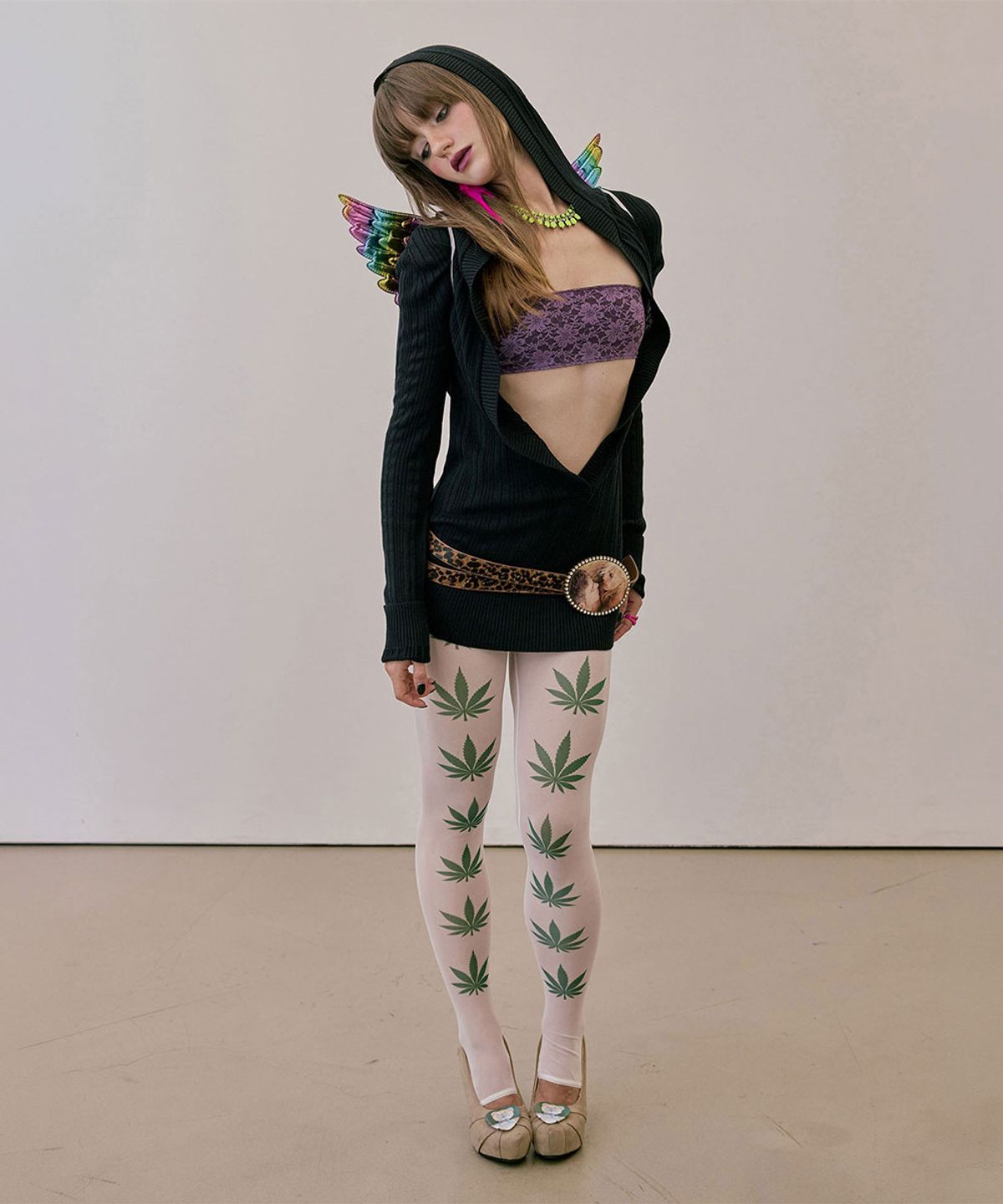 스컬프터(SCULPTOR) Stoner Girl Tights White