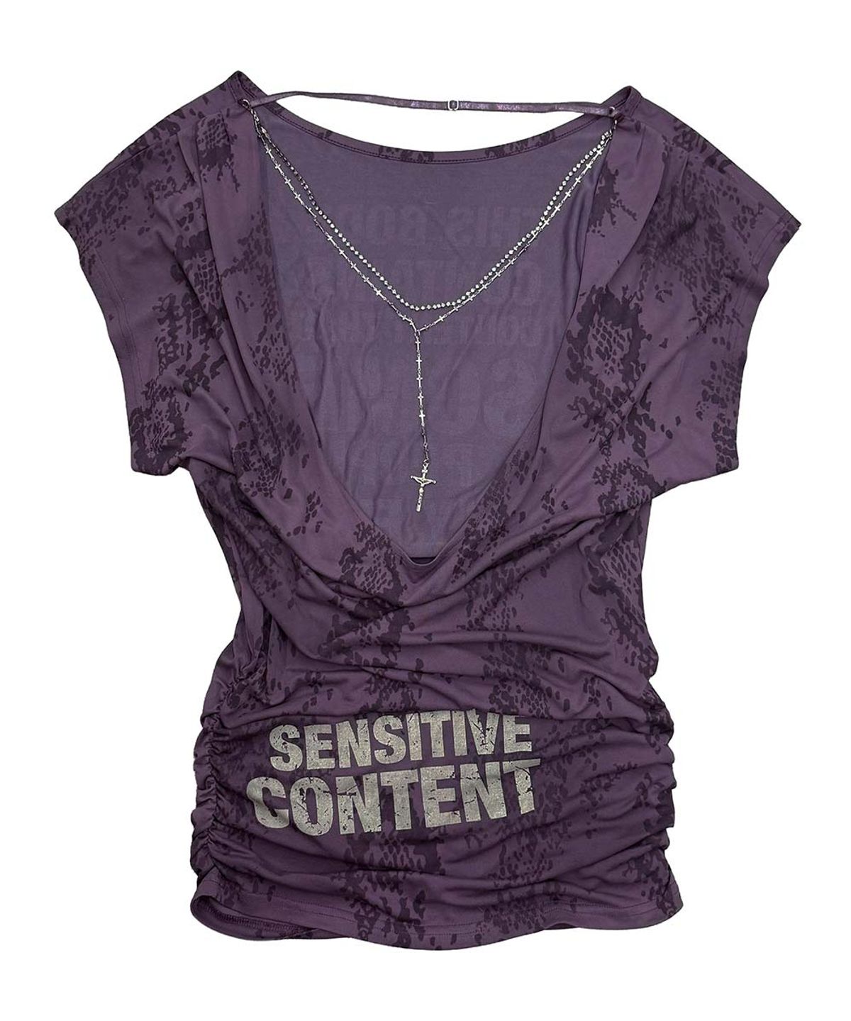 스컬프터(SCULPTOR) Rosary Backless Dress Purple