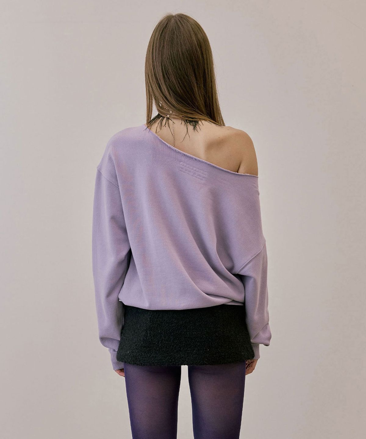 스컬프터(SCULPTOR) Love Pintuck Sweatshirt Ube Purple