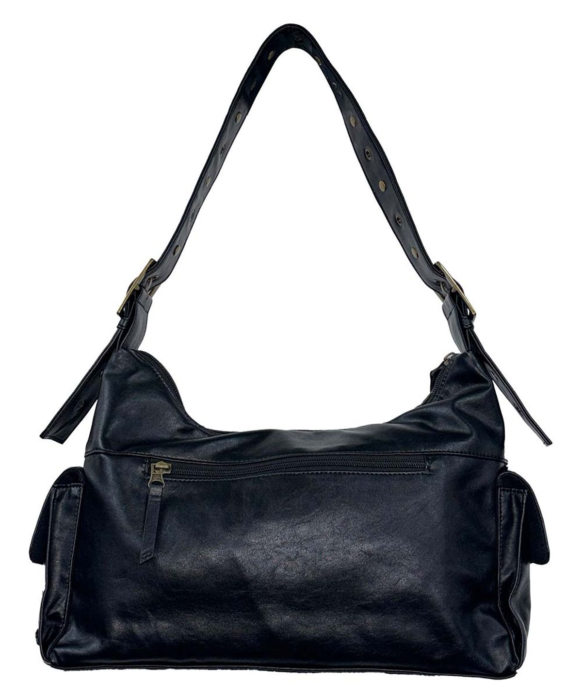 스컬프터(SCULPTOR) Stud Eyelet Shoulder Bag Black
