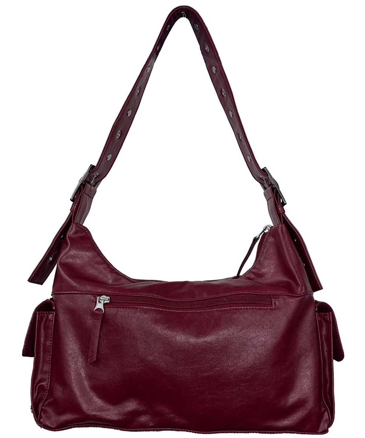 스컬프터(SCULPTOR) Stud Eyelet Shoulder Bag Red