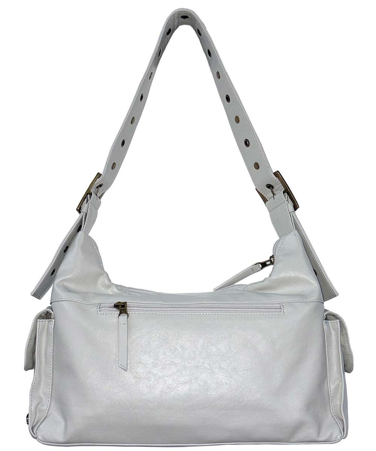 스컬프터(SCULPTOR) Stud Eyelet Shoulder Bag Ivory